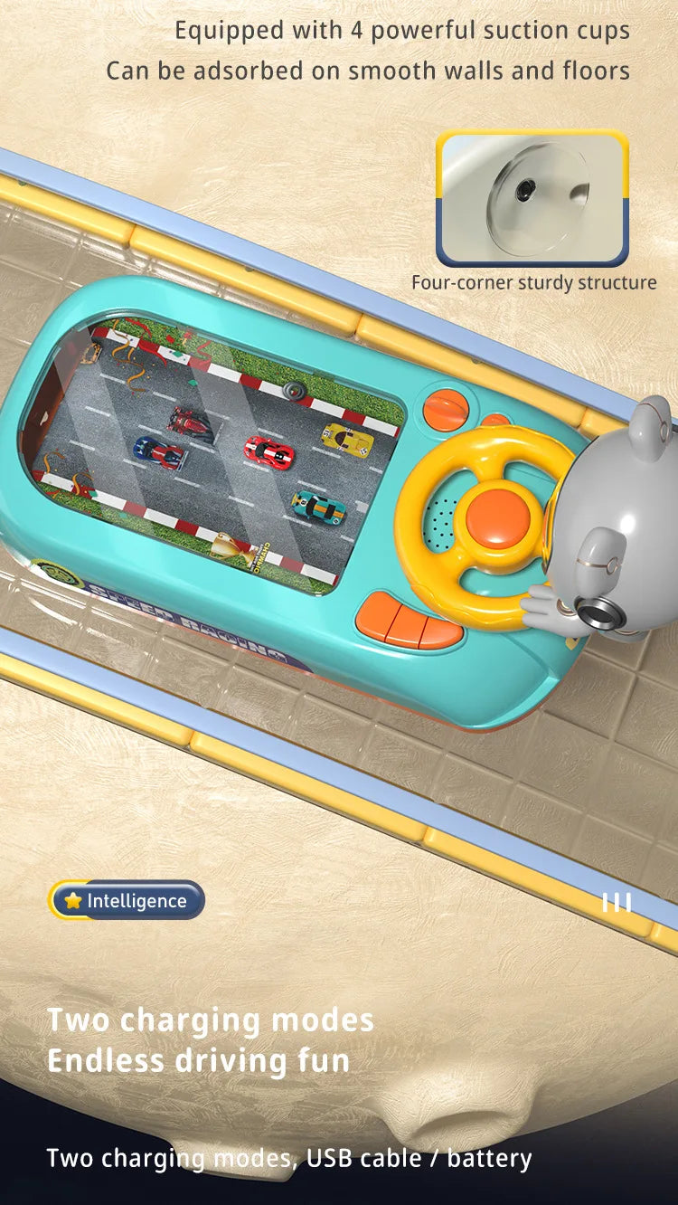 Children's Steering Wheel Driving Toys Vehicle Electronic  Game