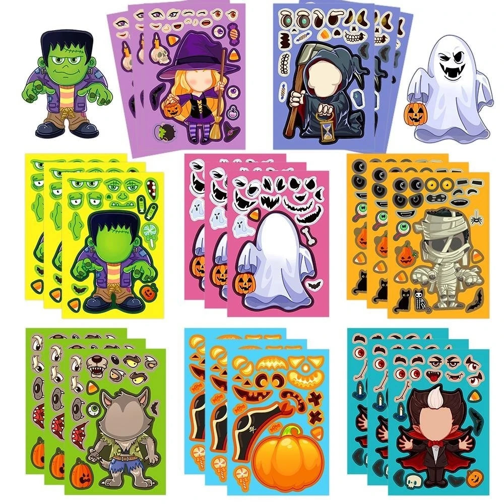 8~40 sheets Halloween Party stickers