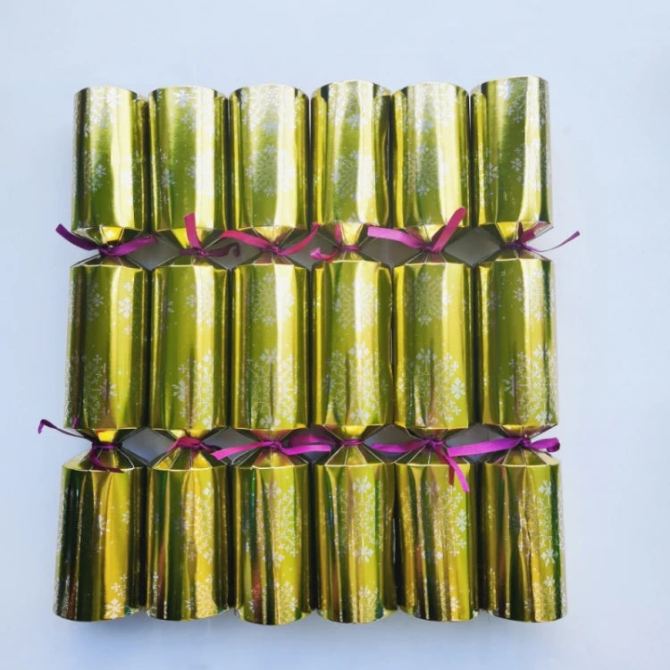 12 Inch Christmas Crackers Set of 6pcs, Christmas poppers, Christmas crackers with snap and prizes for adults