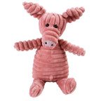 Corduroy Plush Squeaky Dog Toy – Animal Designs