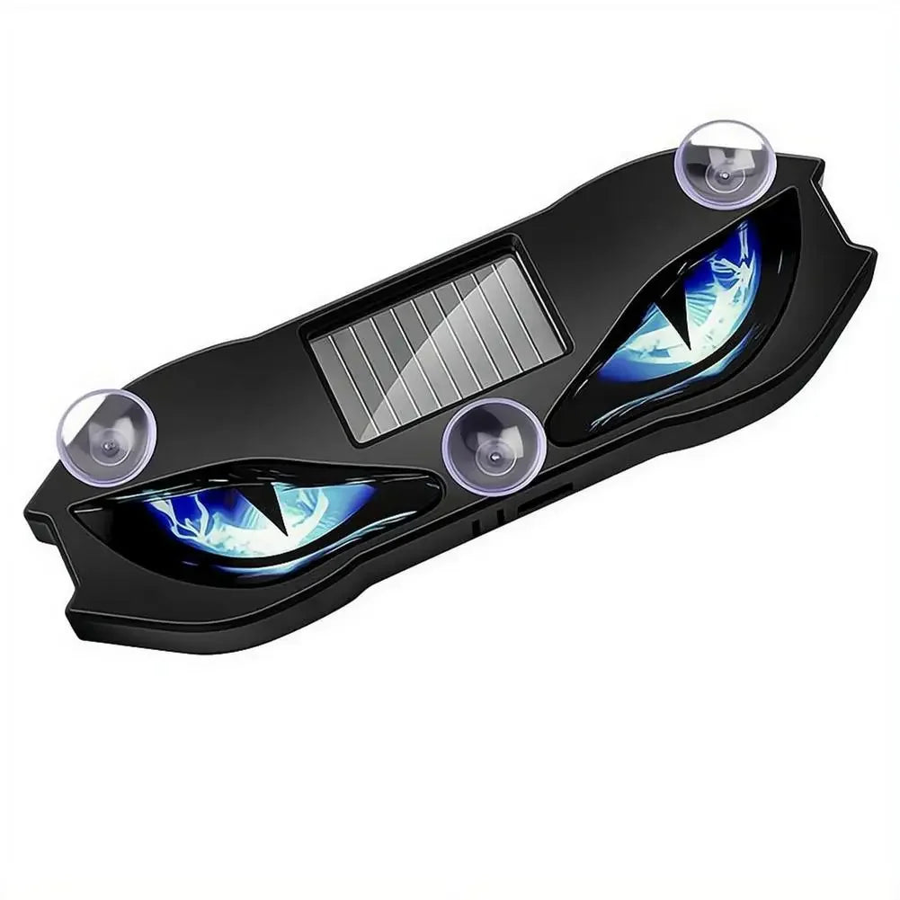 Solar Powered Car Neon Light Wireless Cool DEMON EYE Led Ambient Light Suction Cup USB Rechargeable Atmosphere Breathing Lamp