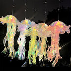 Jellyfish Colorful Nightlight Button Battery Hanging Ceiling Lantern