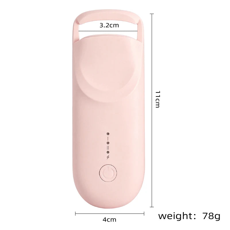 Electric Heated Eyelash Curler with Eyelash Card Makeup Eye Lashes Curler Tool Long Lasting Lash Extension Perm Eyelashes Clip