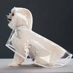 Transparent Waterproof Dog Raincoat – XS–8XL