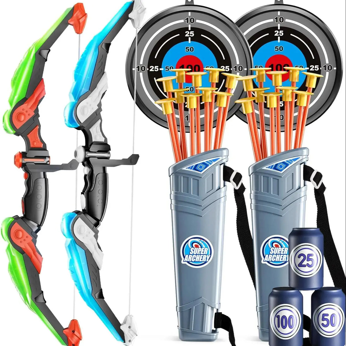 Kids Bow and Arrow Set, LED Light Up Archery Toys 10 , Boys