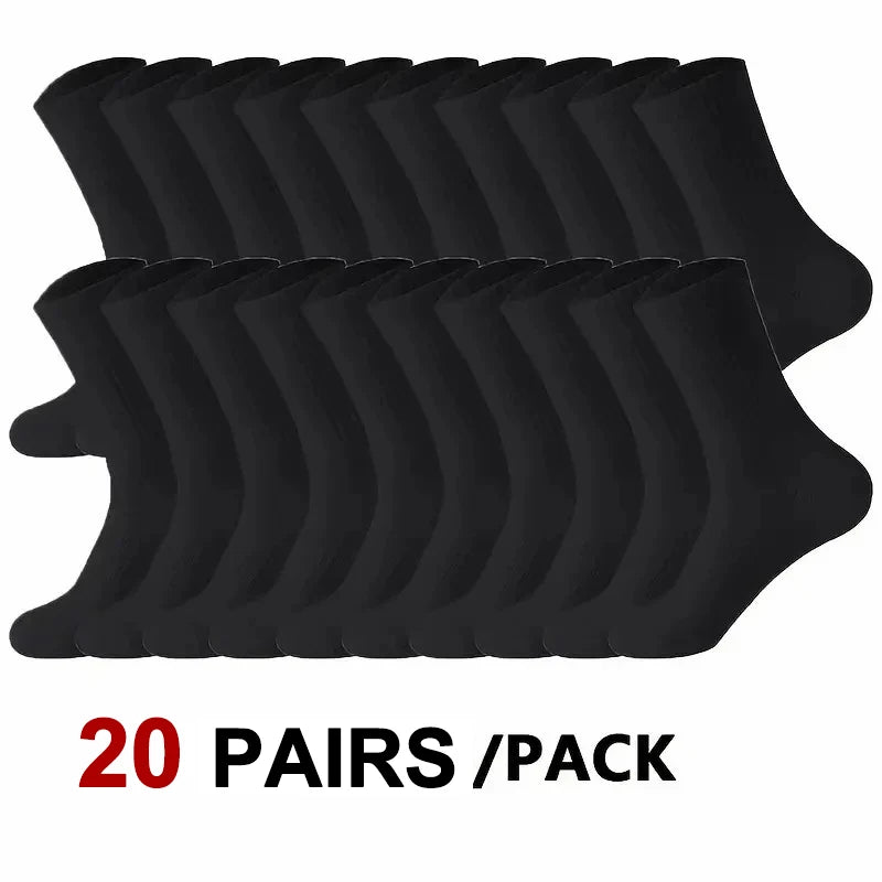 Plain Sports Socks — 5, 10 or 20 Pairs