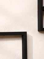 Black Wooden Floating Wall Shelf