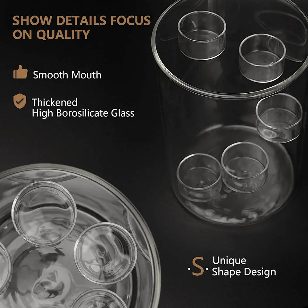 Glass Hurricane Candle Holder for Tea Light,Clear Cylinder Pillar Candle Holder for Wedding Parties Table Centerpiece Decoration