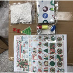 2026 DIY Sewing Kit Christmas Door Hanging Wreath Quilted Fabric DIY Handmade Christmas Tree Holiday Craft Home Decoration Gifts