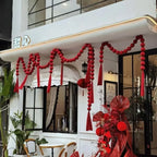 Foam Ball Garland Wedding Cloth Ball String Handmade Ornament Smooth Decoration Wedding Room Decoration