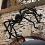 Giant Plush Halloween Spider Decoration – 30–200cm