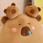 Six Balls Capybara Bag Cartoon Newt Animal Squishy Mini Dolls Plush Pillow Office Nap Food Snack Plushie Peluche Gift