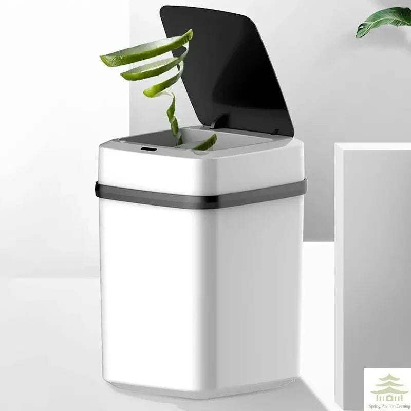13L Smart Automatic Touch-Free Trash Can Motion Sensor Battery Dustbin Waste Bucket for Kitchen Bathroom Home Office Indoor ﻿