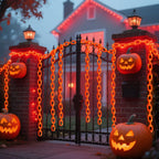 Halloween Plastic Chain String Lights – 2m or 3m, 8 Modes
