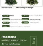 2026 new Christmas decoration high-end PE mixed Christmas tree, encrypted branches with lights, Christmas tree