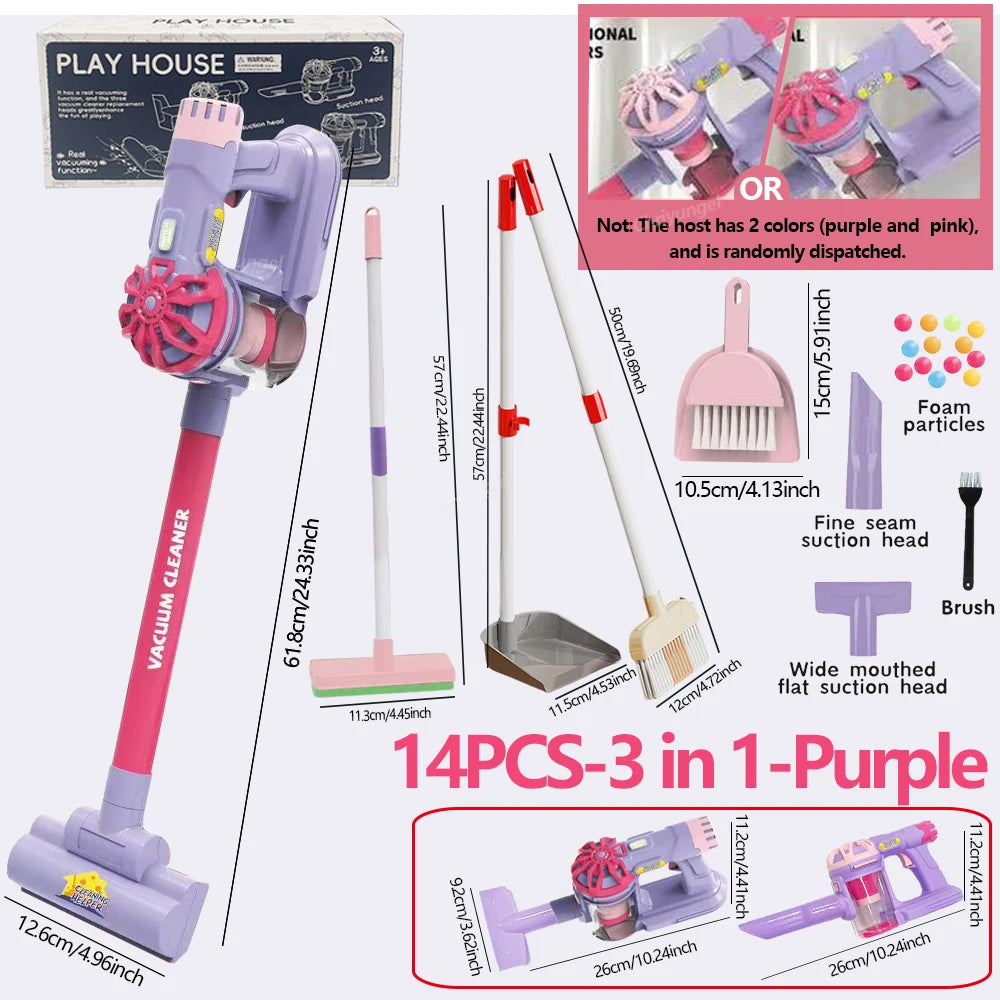 Children's Toy Vacuum Cleaner Set