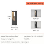 IP65 Waterproof Outdoor Garden Lawn Light Stainless Steel Mountain Path Lamp 38/65/180/280cm Bollard Light for Villa Yard Decora